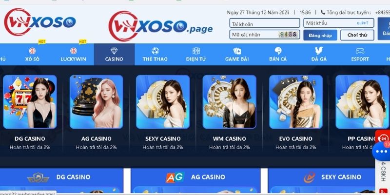 Casino Vnxoso tự hào với kho trò chơi đa dạng và phong phú